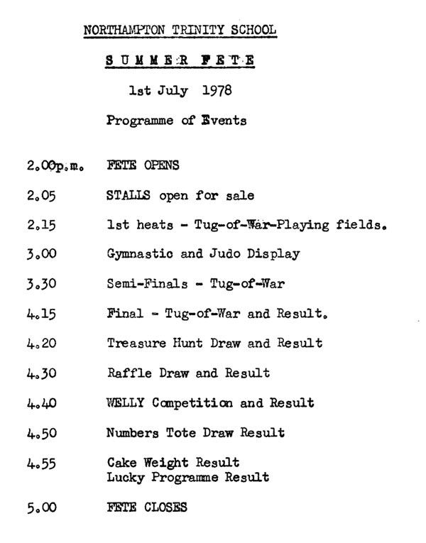 Summer Fete 1978 1