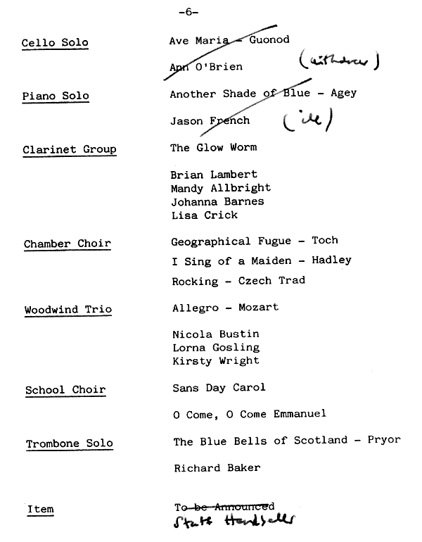 Xmas Concert 84 6