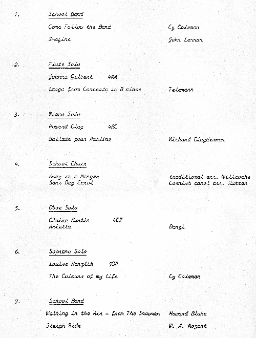 Xmas Concert 87 3