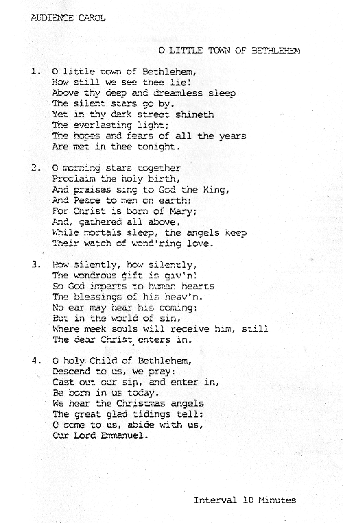 Xmas Concert 87 4