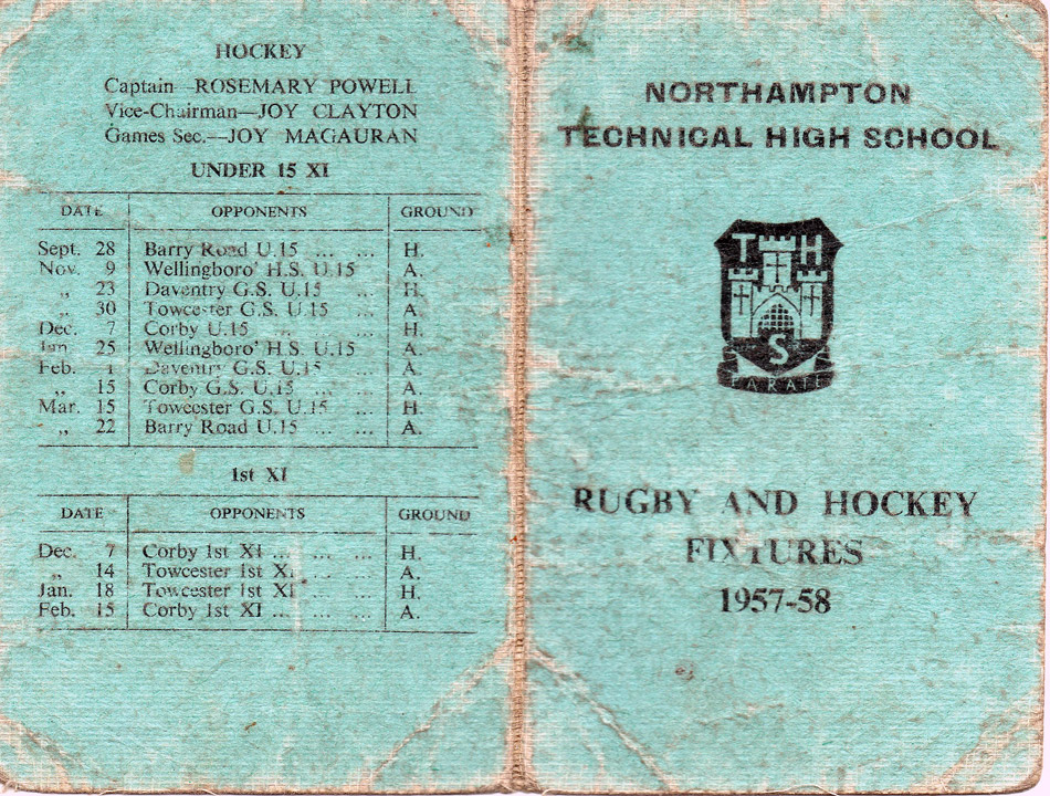 1957 58 Hockey Fixtures