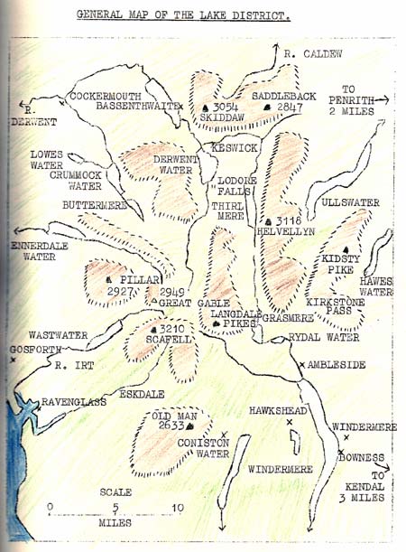Map of the Lake District