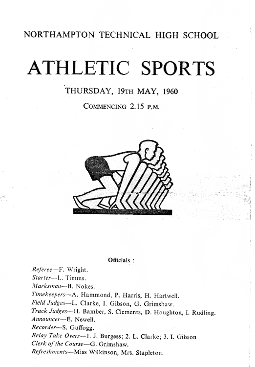 Sports Day 1960 - Cover