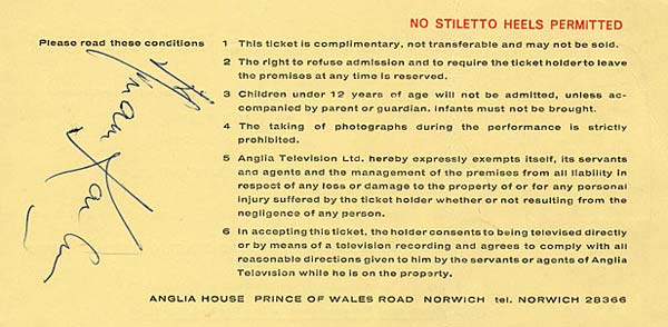 Ticket Rear